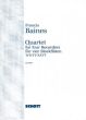 Baines Quartet for 4 Recorders (AATT) (Parts)