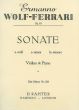 Wolf-Ferrari Sonata a-minor Op. 10 Violin and Piano