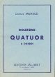 Milhaud Quatuor a Cordes No. 12 Op. 252 Partition de Poche