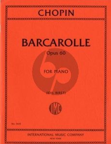 Chopin Barcarolle Op.60 Piano solo (edited by Idil Biret)