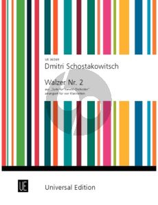 Shostakovich Waltz No.2 3 Clarinets [Bb] - Bass Clarinet (Score/Parts) (from Jazz-Suite No.2) (arr. Stefan Potzmann)