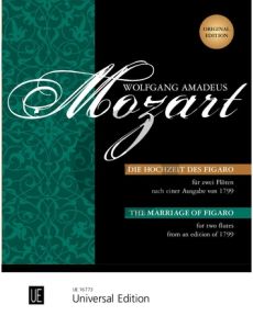 Mozart Die Hochzeit des Figaro KV 492 2 Flutes (from an edition of 1799) (edited by Gerhard Braun)