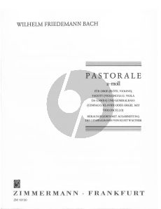 Bach Pastorale a moll fur Oboe [Flöte, Violine], Fagott [Violoncello, Viola da Gamba] und Bc (Herausgeber und Generalbass von Kurt Walther)