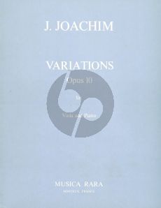 Joachim  Variations Op.10 Viola - Piano (edited by H.Truscott) (Musica Rara)