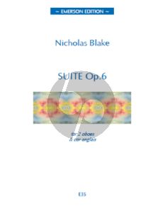 Blake Suite Op.6 2 Oboes and Cor Anglais (Score/Parts)