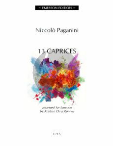 Paganini 13 Caprices for Bassoon (arr. Kristian Oma Ronnes)