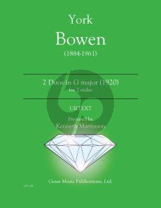 Bowen 2 Duets in G major (1920) 2 Violas (Prepared and Edited by Kenneth Martinson) (Urtext)