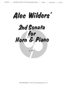 Wilder Sonata No.2 Horn and Piano