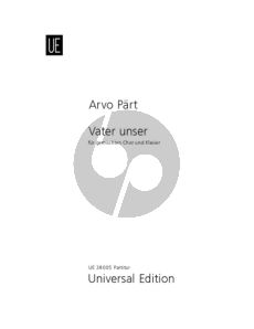 Part Vater unser für SATB und Klavier (Chorpartitur)