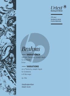 Brahms Variationen uber ein Thema von Haydn Op. 56A Orchester (Studienpartitur)