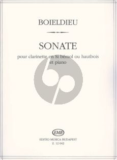 Boieldieu Sonata B-flat major Clarinet (or Oboe)-Piano (transcr. by G.B. Gambaro) (edited by György Balla)