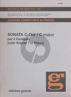 Altnikol Sonate C-dur Cembalo (Hollmann-Ratte)