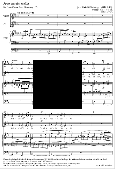 Rheinberger Ave Maris Stella Op. 171 No. 4 SA und Orgel (aus: Sechs Marianische Hymnen)