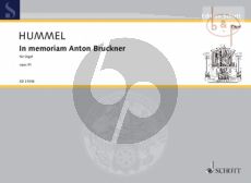 In Memoriam Anton Bruckner Op.91a Orgel