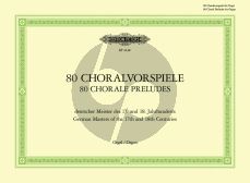 80 Choralvorspiele des 17 und 18 Jahrhunders Orgel (Hermann Keller)