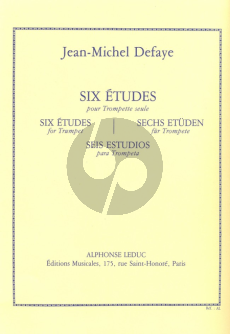 Defaye 6 Etudes pour Trompette