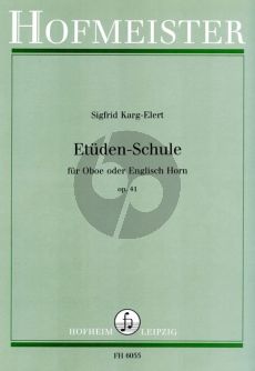 Karg Elert Etudenschule Op.41 fur Oboe oder English Horn (Gerlach)