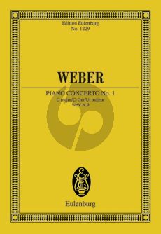 Weber Concerto No.1 C-major Op.19 Piano-Orchestra Study Score (edited by John Warrack)