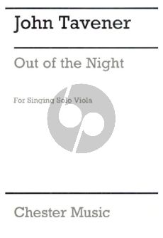 Tavener Out of the Night for Singing Solo Viola