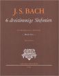 Bach 6 dreistimmige Sinfonien 3 Blockflöten (ATB/SAT) (BWV 791, 792, 794, 796, 799, 801) (Spielpartitur Martin Nitz)