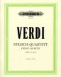 Verdi Quartet e-minor 2 Violins/Viola and Violoncello (Parts) (edited by Carl Herrmann)