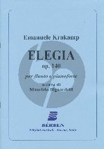 Krakamp Elegia Opus 140 Flute and Piano (edited by Maurizio Bignardelli)