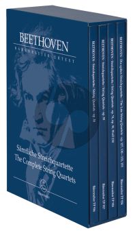 Beethoven The Complete String Quartets Study Score (in a slipcase) (edited by Jonathan Del Mar)