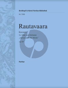 Rautavaara Konzert Op.69 “Dances with the Winds” Flöte-Orchester Partitur