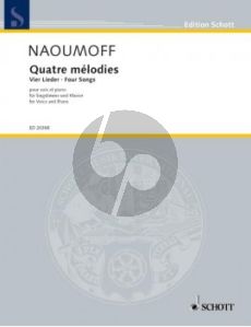 Naoumoff 4 Melodies Voice and Piano