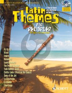 Latin Themes for Treble Recorder (12 Vibrant Themes) (Bk-Cd as Play-Along/Demo) (arr. M.C.Davies)