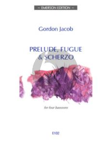 Jacob Prelude-Fugue & Scherzo for 4 Bassoons (Score/Parts)