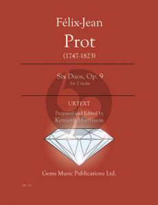 Prot Six Duos Op. 9 - 2 Violas (Prepared and Edited by Kenneth Martinson) (Urtext)