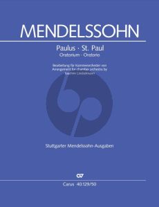 Mendelssohn Paulus. Oratorium Bearbeitung für Soli-Chor und Kammerorchester (Partitur) (arr. Joachim Linckelmann)