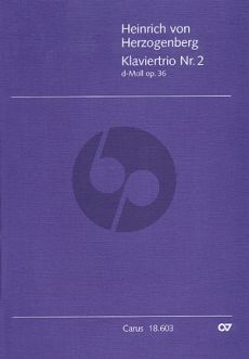 Herzogenberg Trio No.2 d-moll Op.36 Vi.-Vc.-Klavier (Part./Stimmen)