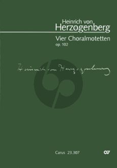 Herzogenberg 4 Choralmotetten Op.102 (SATB) (Konrad Klek)