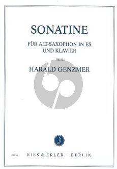 Genzmer Sonatine GeWV 247 Altsaxophon und Klavier