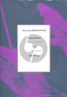 Moser Trio Op.38 2 Oboes-Cor Anglais (Parts)