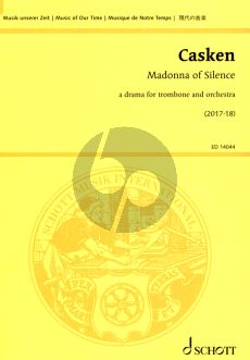 Casken Madonna of Silence for trombone and orchestra (Study Score)