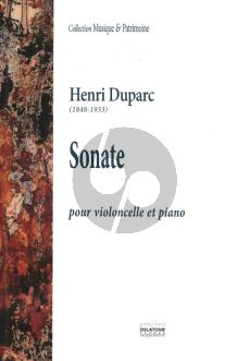 Duparc Sonate Violoncelle et Piano