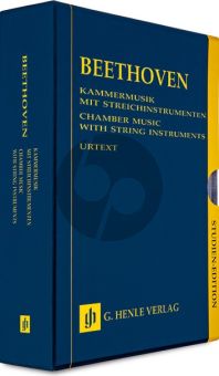 Beethoven Kammermusik mit Streichinstrumenten - 13 Bände im Schuber (Studienpartitur) (Henle-Urtext)