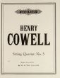 Cowell String Quartet No. 5 Set of Parts