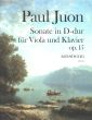 Juon Sonata D-major Op.15 fur Viola und Klavier (edited by Yvonne Morgan)