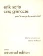 Satie 5 Grimaces Klavier (reduction piano Darius Milhaud) (pour le songe d'une nuit d'ete)