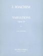 Joachim  Variations Op.10 Viola - Piano (edited by H.Truscott) (Musica Rara)