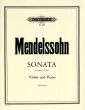 Mendelssohn Sonate F-dur (1838) Violine und Klavier (edited by Yehudi Menuhin)