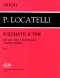 Locatelli 6 Sonate a Tre Op.5 for 2 Violins or 2 Flutes and Bc (edited by Janos Malina and Geza Klembala) (EMB-Urtext)