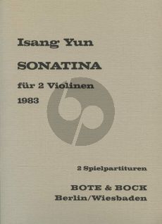 Yun Sonatine für 2 Violinen