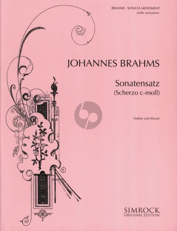 Sonata Movement (Sonatensatz) Scherzo C-minor Op. Posth. For Violin And ...