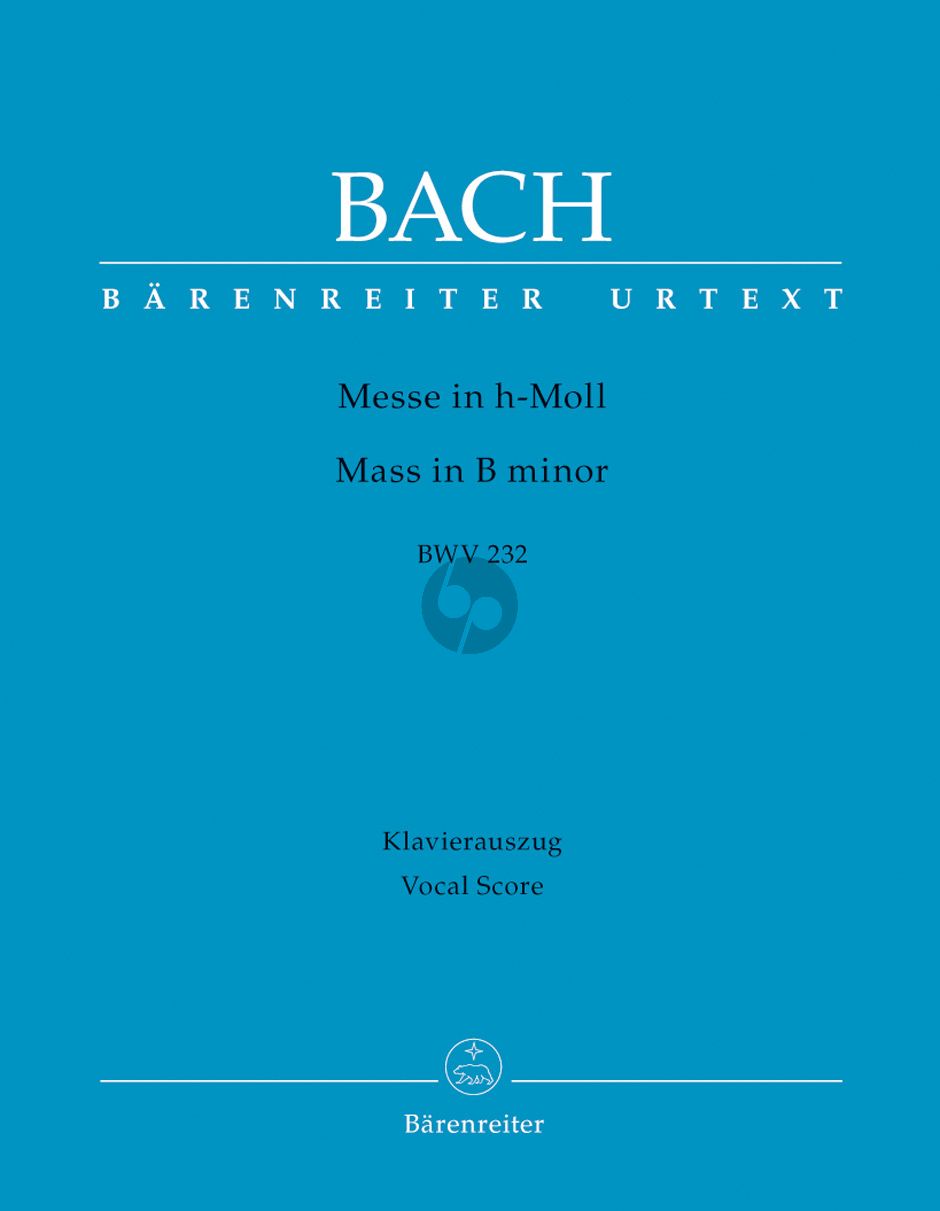 Messe in h-Moll BWV 232 (Hohe Messe) Vocal Score (lat.) (Nach dem