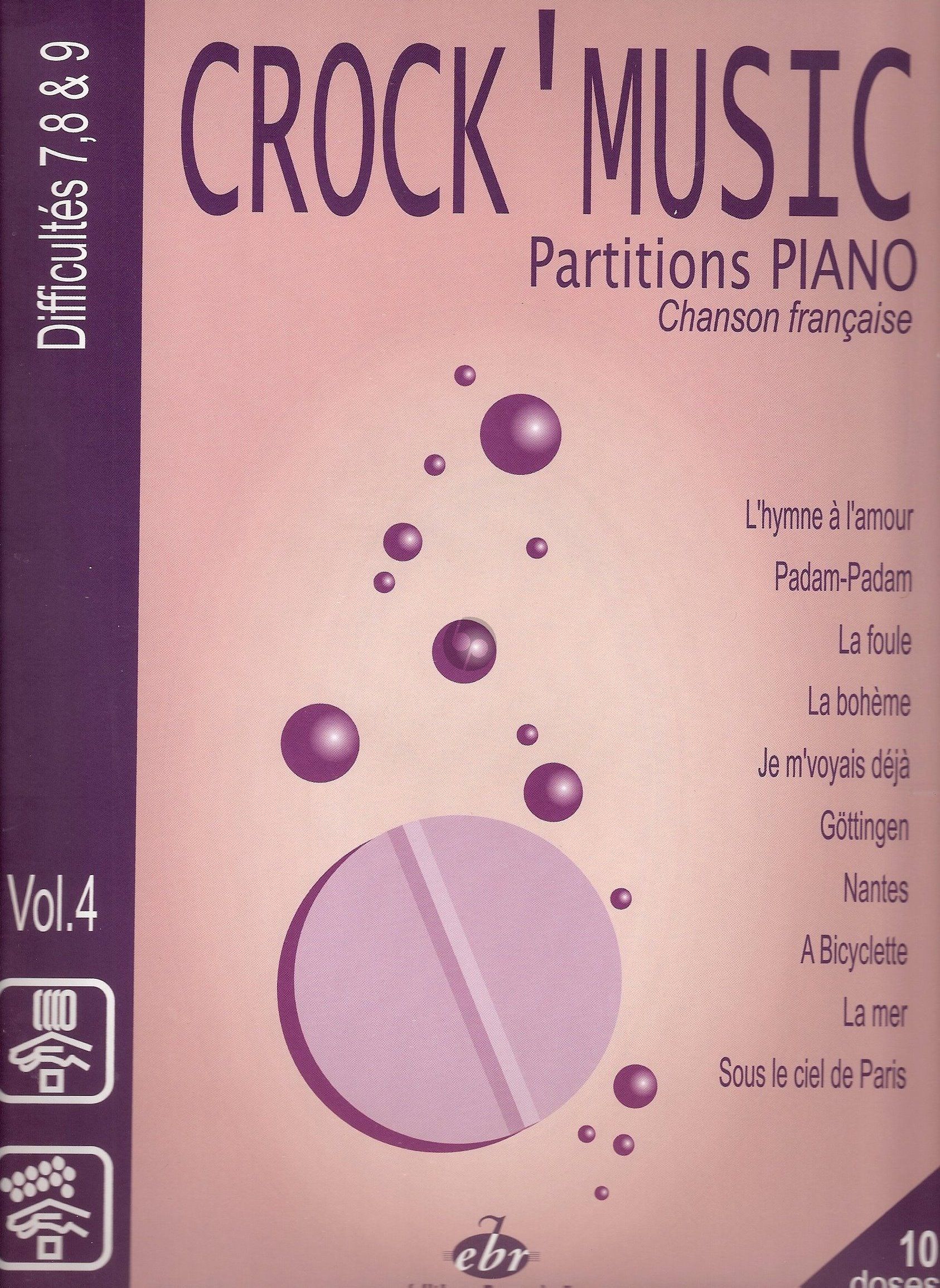 Crock' Music volume 6 - Partition piano chanson française